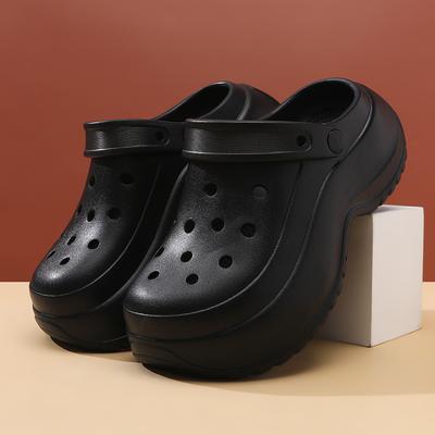 Женские летние уличные шлепанцы на толстой подошве из ЭВА, износостойкие, не вызывающие запаха, нескользящие садовые туфли