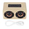 Wooden Bluetooth Speaker Retro Wireless Subwoofer AUX Stereo Speaker for Home TabletBamboo Wood