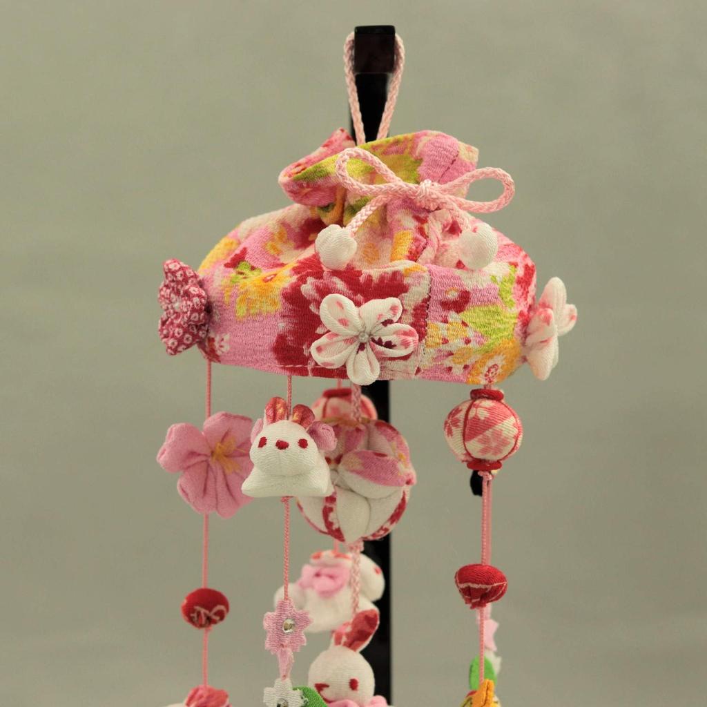 Hanging Hina Small Extra Small with Display Stand Doll, Rabbit, (48cm Tall),