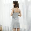 Women's Sleepwear Full Slip Nightgown V Neck Pajama Dress Babydoll Adjustable Soft Nightdress Short Chemise