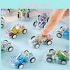 Simulation Mini Inertial Transparent Double Layer Graffiti Car Children Toy For Toddler Play