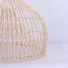 JOYINLED Modern Rattan Chandelier 40CM Hanging Lamp Wicker Pendant Light Hand-Woven Lamp Shade for Bedroom Kitchen Farmhouse