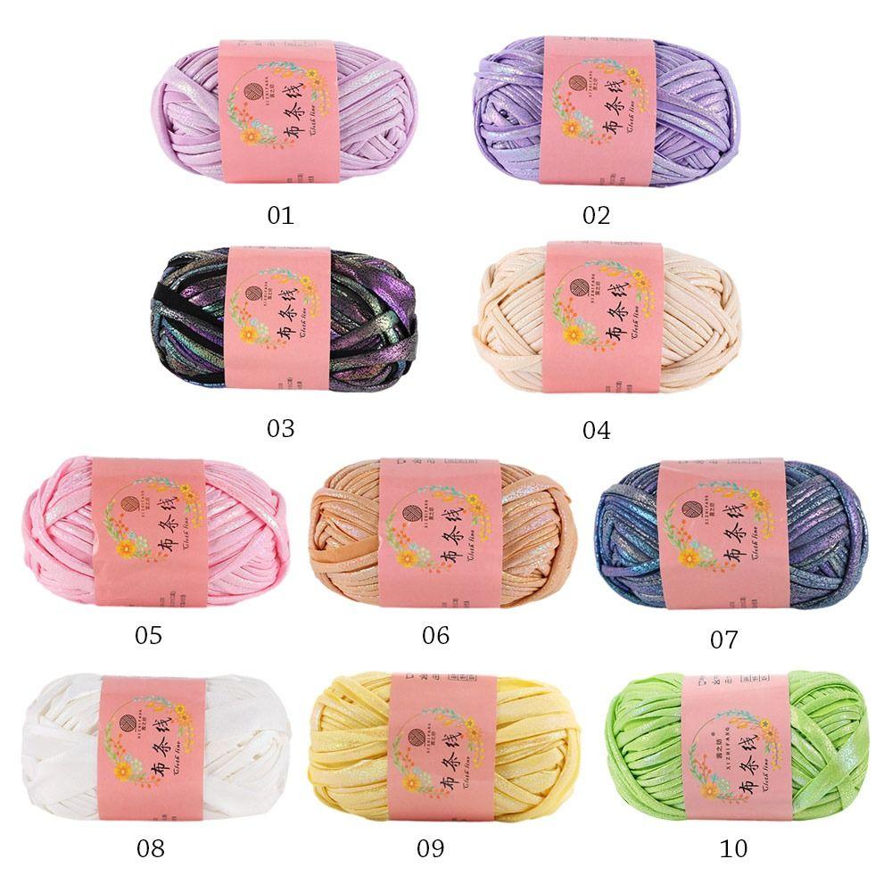 100 г Пряжа для вязания крючком Magic Color Имитация кожи DIY Ручное вязание Новинка Моток пряжи Сумка Плед