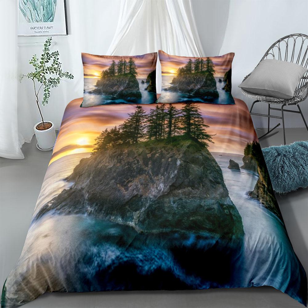 Комплект пододеяльника для исторического места Односпальный Двуспальный Королевский Размер США Твин Фул Кинг Среди Комплекта Постельного Белья