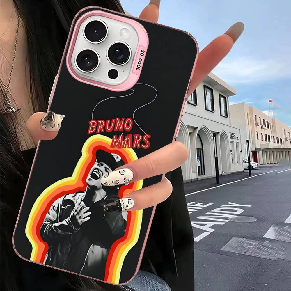 Чехол для телефона Bruno Mars для iPhone 17 16 15 14 13 12 11 Pro MAX Матовый противоударный задний противоскользящий матовый чехол