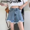 Women's Denim Shorts Loose Summer High Waist Slimming Plus Size A Wide Leg Denim Shorts