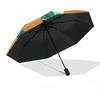 Power Rangers, Team Themed Automatic Opening and Closing Umbrella, Compact Travel Umbrella, Lightweight and Portable, Suitable for Beach Com