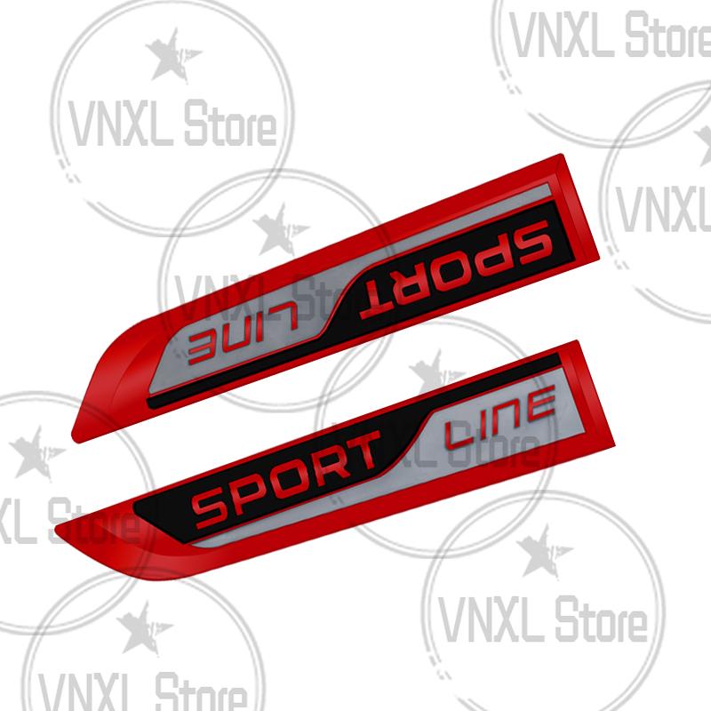 BATM9 Car-Styling Metal Sport Line Emblem Car Side Body Stickers For Skoda Kamiq Enyaq Combi Octavia Superb Elroq85 Karoq Kodiaq Rapid