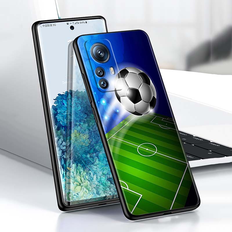 Аниме-дизайн с футболом для Xiaomi Mi 15 14 13 13T 12 12T 12S 11 11i 11T Pro Ultra Lite 5G Черный Мягкий Чехол для Телефона