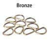 D Ring Metal Webbing Strap Leather Handbag Belt Buckle Craft 10pcs
