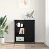 Sideboard in Black Oak Look 70 x 30 x 80 cm Engineered Wood