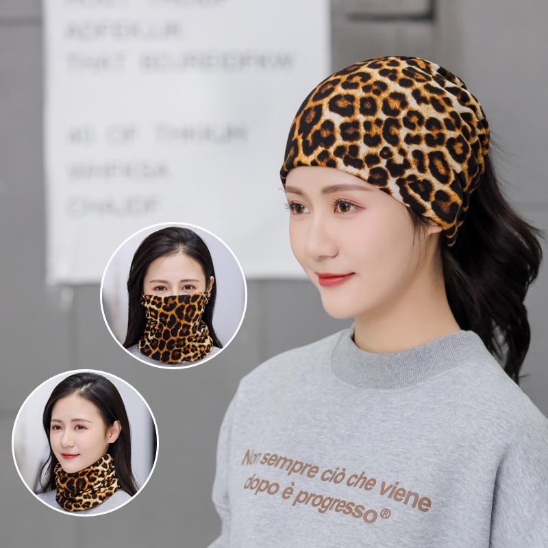 Women's Multifunctional Neck and Hat Scarf: Warm Twist Cap & Mask for Autumn/Winter