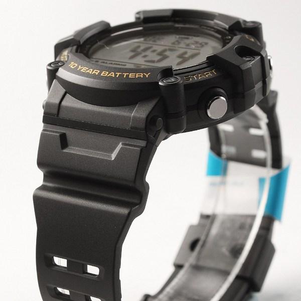 Casio G-Shock Military Watch, 10-year Battery, 5 Alarms, Waterproof Military Electronic Wristwatch + Genuine Case, Korean Manual, Khaki