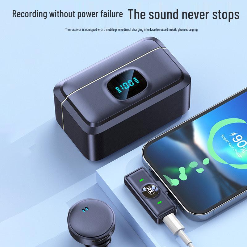 Wireless Lavalier Microphone for Outdoor Live Recording and Noise Reduction