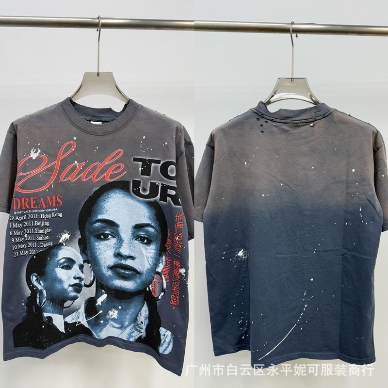 Mens Womens Loose Fit Streetwear Cotton Tee With Creative Graphic Print Casual Short Sleeve T-Shirt