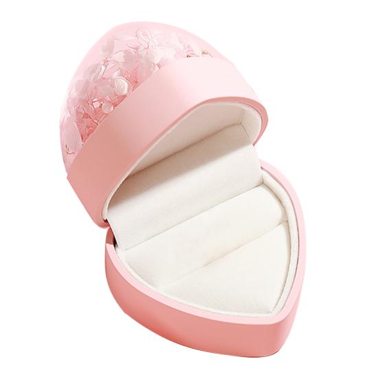 Шкатулка для украшений из стабилизированных цветов в форме сердца, подарочная коробка для ожерелья, романтическая коробка для кольца с розой, подарочная упаковочная коробка для украшений на День святого Валентина, годовщину