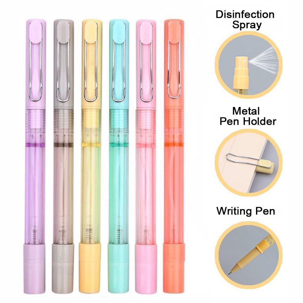 Школьные и офисные принадлежности, письменные принадлежности, дорожный флакон для духов, шариковая ручка, дезинфицирующий спрей, гелевая ручка