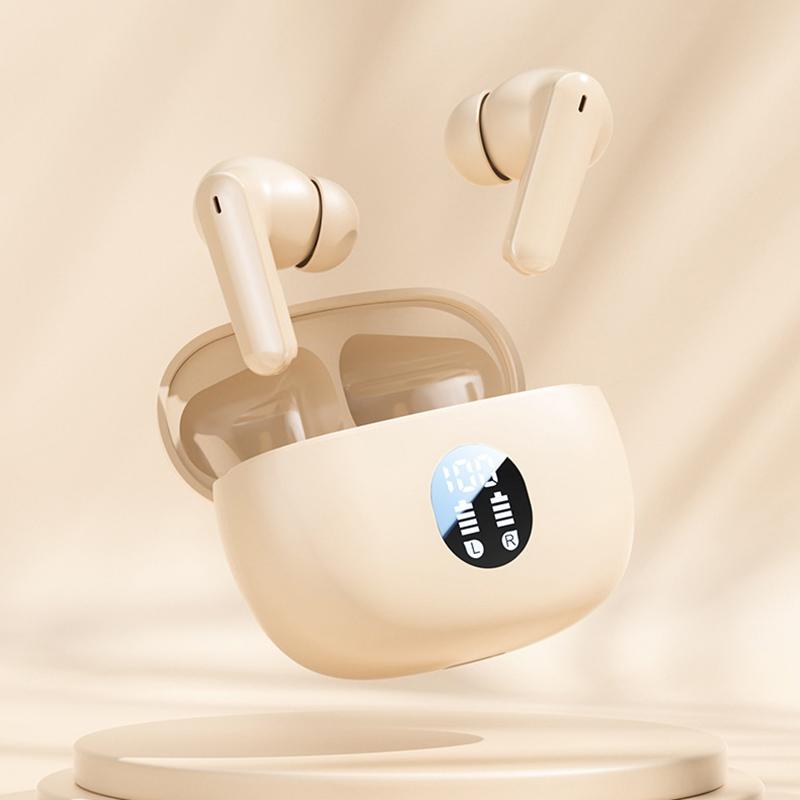 Спортивные наушники Высококлассная гарнитура с шумоподавлением Беспроводные Bluetooth 5.3 наушники-вкладыши С цифровым дисплеем Внутриканальные сенсорные наушники