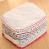 Desktop Cotton And Linen Handle Collapsible Storage Box Cartoon Pictures Storage Basket