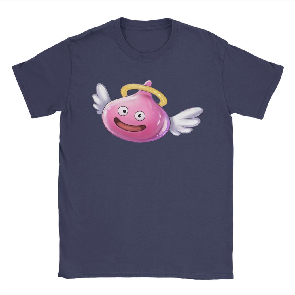 Angel Slime Anime Game Dragon Quest Unisex's T Shirts Unique Tee Shirt Short Sleeve Round Neck T-Shirts 100% Cotton Adult Clothes