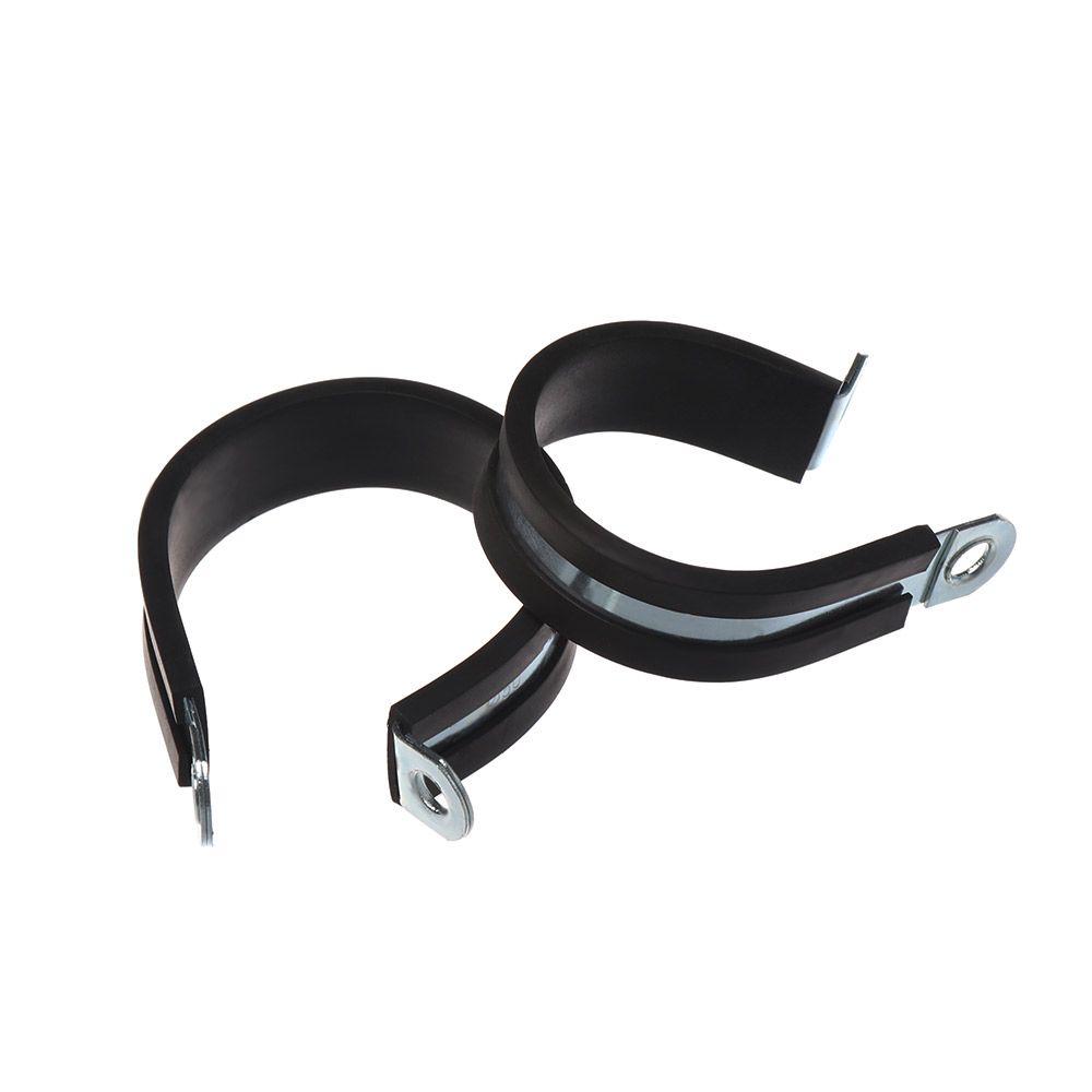 Metal Hardware Useful Cable Fasteners Rubber Lined P Clips Wiring Hose Clamp Pipe Mounting Fix