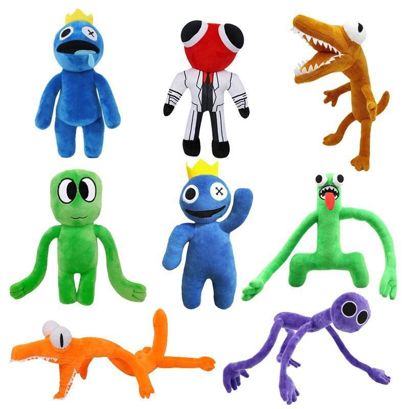 Rainbow Friends roblox, плюшевая игрушка, мультяшный игровой персонаж, кукла, кавайный синий монстр, мягкие игрушки для детей, рождественские подарки