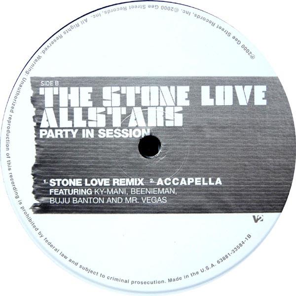 12-дюймовая пластинка STONE LOVE ALLSTARS KYMANI MARLEY Party In Session 63881335841 V2 2000 US Reggae Ska Dub Б/у