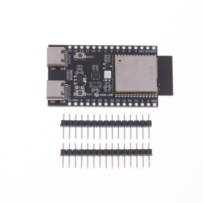1 Комплект Wifi6 Совместимый с Bluetooth Для Arduino Zigbee Nano Esp32-C6-N4 Плата разработки Esp32-C6 Core Board