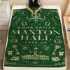 1PC Maxton Hall Print Flannel Blanket, High Quality Comfortable for All Seasons, Home Decor, Warmth and Comfort, Perfect for Christmas Gifts