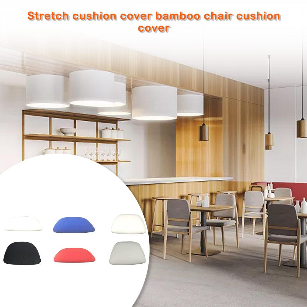 Seat Pad Case Solid Color Decorative Chair Cushion Household Hotel Furnishing Cover Anti-scratch Protector Decoration