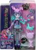 Monster high Creepover Party Twyla Fashion Doll with Bunny Pet Dustin and Sleepover Accessories