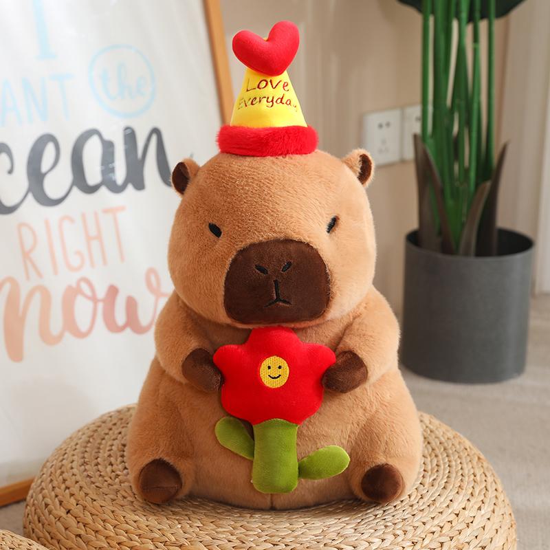 Кукла Капибара Капибара Мягкие игрушки Капибара Плюшевые игрушки для детей Подарки для девочек Мягкая кукла Капибара