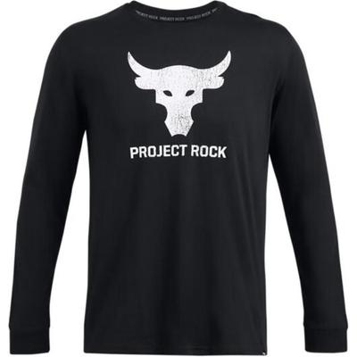 Футболка с длинным рукавом Project Rock Graphic Print Training, мужские топы, черная 1374847-003