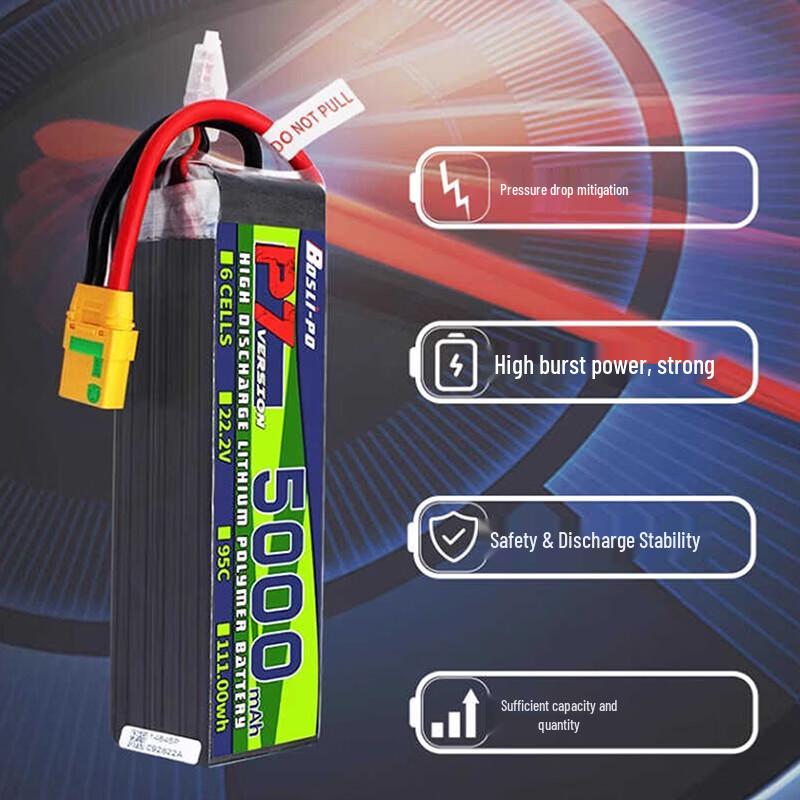 BOSLI-PO P7 FPV Drone High Capacity LiPo Battery CN plug (adapter included)