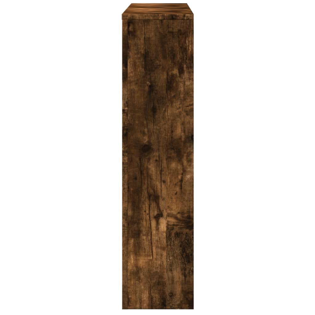 Radiator Cover Smoked Oak 149 x 20 x 82 cm Wood Based Material