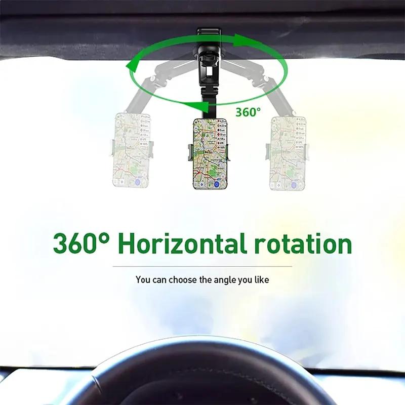 Car Mobile Phone Holder Sun Visor Navigation Car Support Frame Universal Direct View Car Multi-function Mobile Phone Holder