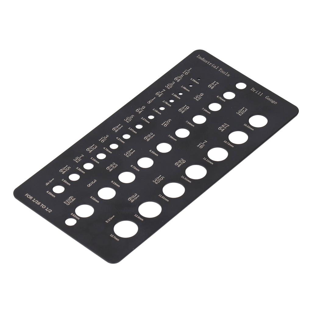 Калибр сверла 29 отверстий 1/16 до 1/2 дюйма десятичный метрический нержавеющая сталь сверло размер проверки для O