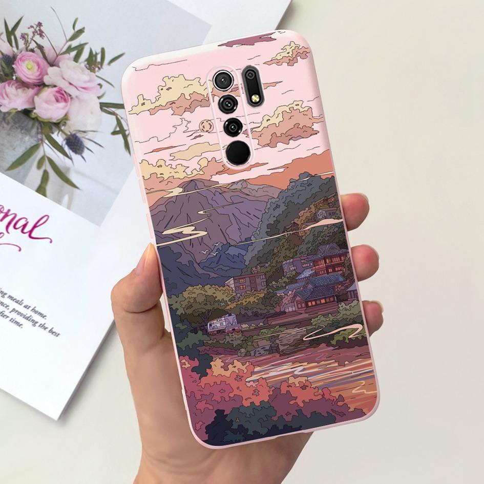 For Xiaomi Redmi 9 Case Redmi 9 Prime Protective Cover Cute Astronaut Cartoon Painted Soft Funda For Xiomi Redmi 9 9Prime Bumper
