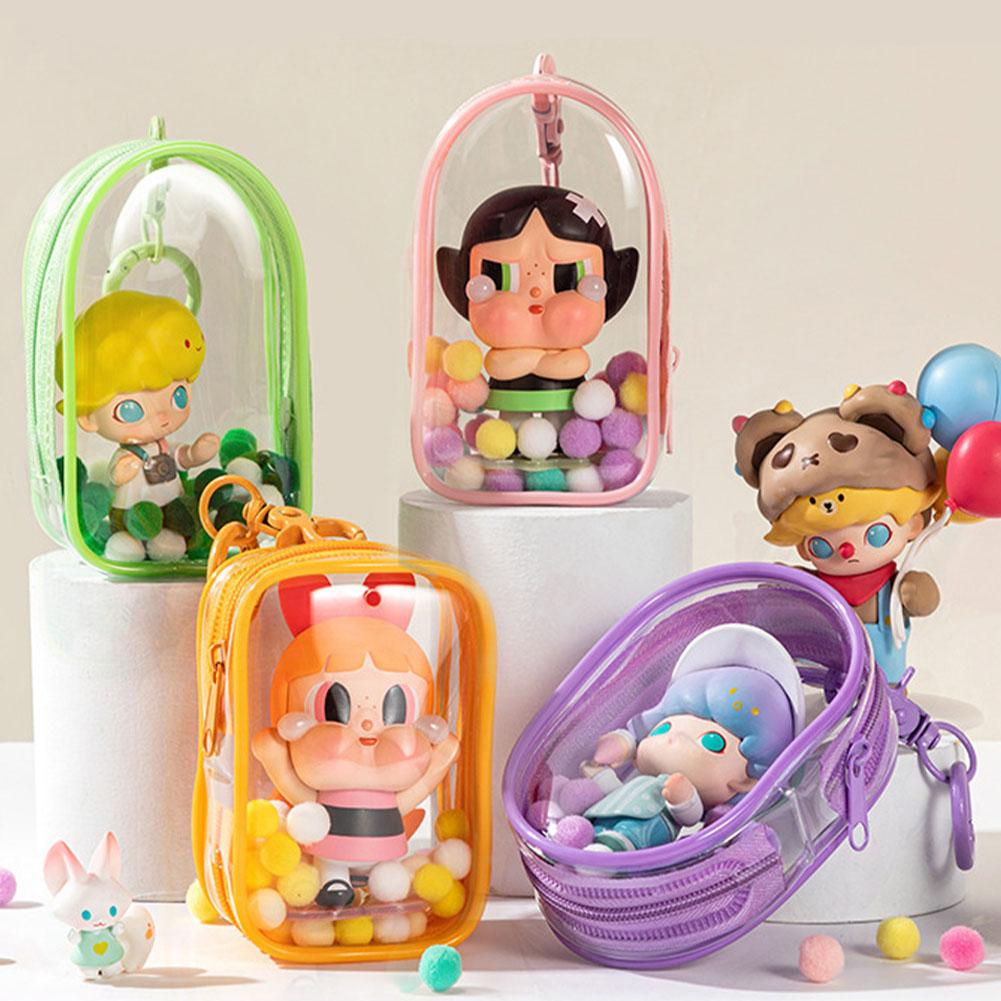 Коробка-сюрприз Чехол для хранения Аниме Украшения Органайзер для коробок-сюрпризов Квадратная Сумка для демонстрации плюшевых кукол с брелоком