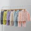 Children's Flannel & Coral Fleece Zipper Pajama Set - Autumn/Winter Velvet Thickened Homewear