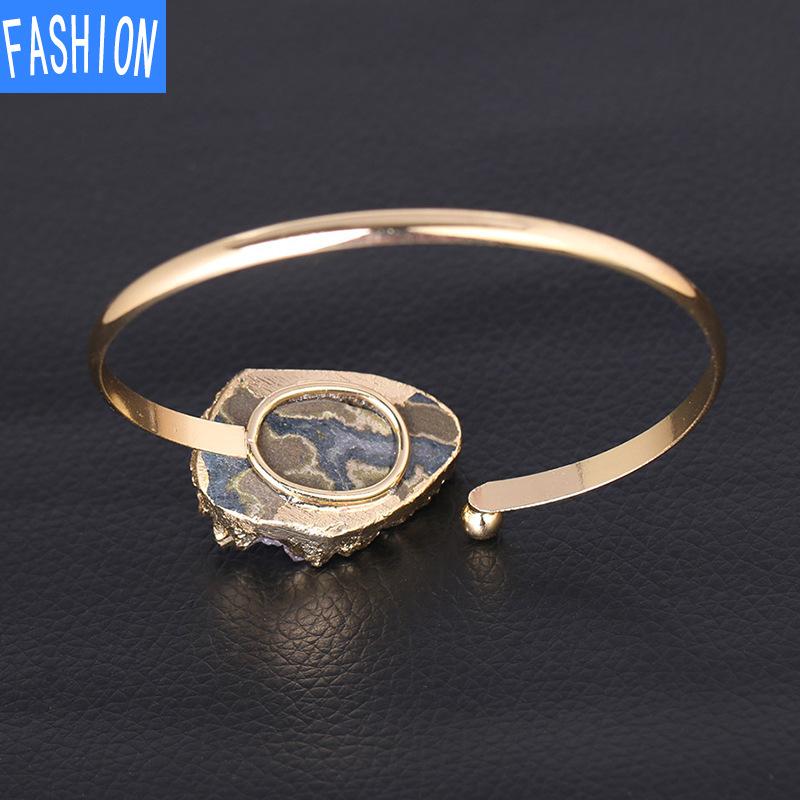 Необычный браслет из меди с натуральным аметистом, полуоткрытый регулируемый браслет любого размера запястья