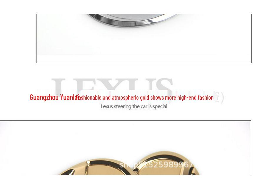 Наклейка-эмблема на руль Lexus ES для моделей NX, LX, IS, CT, RX, GS, LS.