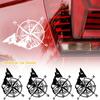 PET Moto Decal Decoration Motorcycle Stickers Mountain Compass Car Decal  Motorcycle Accessories
