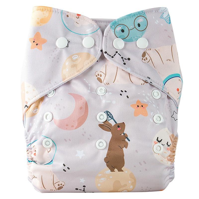 Многоразовые стирающиеся подгузники для малышей 1-3 лет 3,5-15 кг Регулируемые кнопки Экологичные детские штанишки