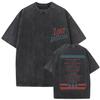 Short Sleeved Round Neck Y2k Tshirt Men Clothing New In Top Tees Mens Tshirt Camisetas Vintage Washed Mgk Lost Tour 2025 Print