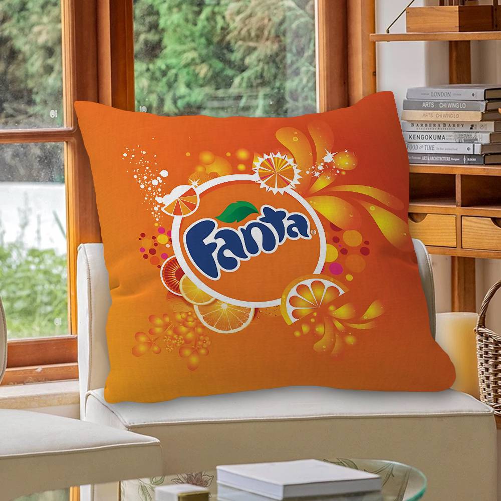 Смешная наволочка с логотипом F-Fanta, декоративная подушка для автомобиля, чехол для подушки на диван, в машину, рождественский подарок 40x40см 45x45см