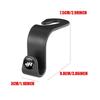 ZCKOT1 2/4Pcs Car Seat Back Hook Organizer Holder Storage Hanging Clips For Volkswagen VW R-line GTI R Golf Passat Magotan Tiguan Bora
