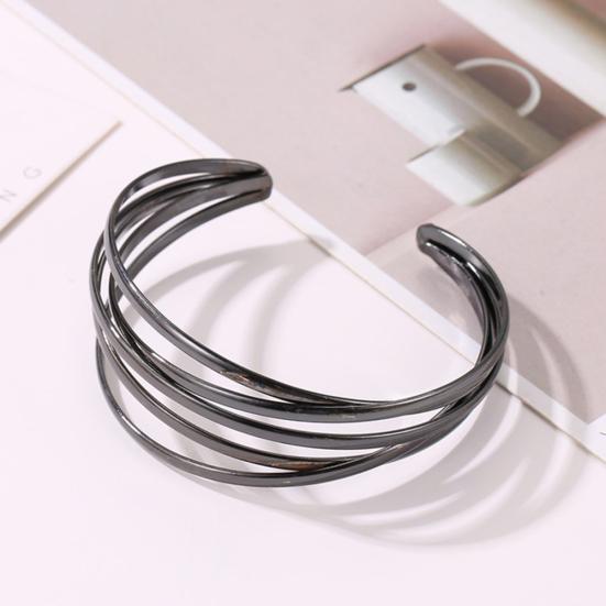 Женский многослойный браслет-манжета с перекрещивающимися элементами, открытый браслет, украшение на запястье, подарок AVE