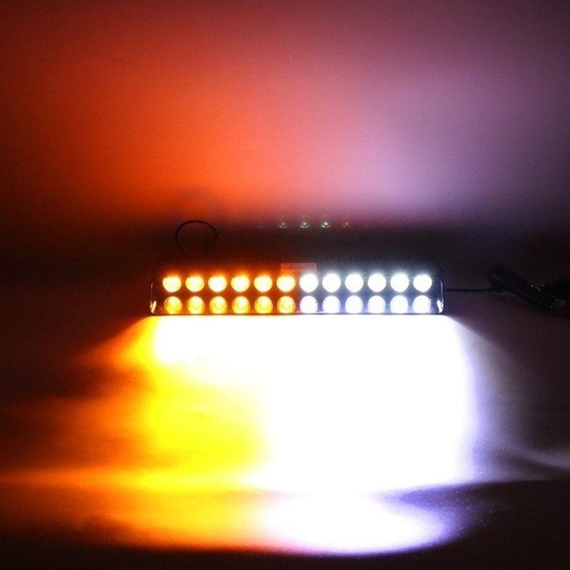 12 светодиодных стробоскопов на лобовом стекле, боковые сигнальные огни, аварийная вспышка, сигнальная лампа, панель Plice, автомобильный грузовик, школьный автобус, сигнальная лампа с держателем на присоске