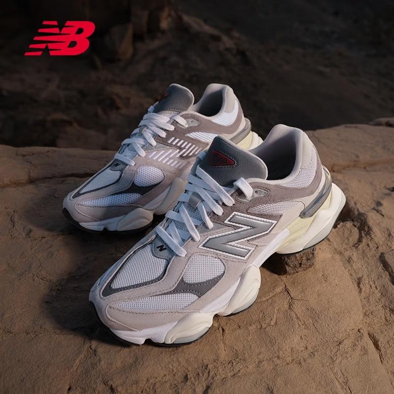 NEW BALANCE Папины кроссовки Мужские Женские Весенние Легкие Дышащие Толстая подошва Ретро Повседневные Спортивные кроссовки U9060GRY